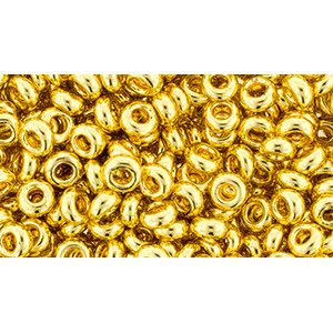 TOHO Demi Round 6/0 Metallic 24K Gold Plated 100gr - TN-06-712