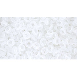 TOHO Demi Round 8/0 Transparent-Frosted Crystal 100gr - TN-08-1F