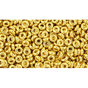 TOHO Demi Round 8/0 Metallic 24K Gold Plated 100gr - TN-08-712