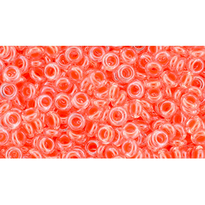 TOHO Demi Round 8/0 Luminous Neon Salmon 100gr - TN-08-803