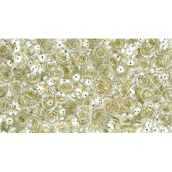 TOHO Demi Round 8/0 PermaFinish - Silver-Lined Crystal 100gr - TN-08-PF21