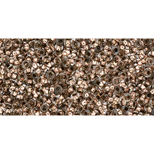 TOHO Demi Round 11/0 PermaFinish - Copper-Lined Crystal 100gr - TN-11-PF740