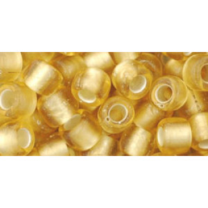 TOHO Round 3/0 Silver-Lined Frosted Topaz 250gr - TR-03-22BF