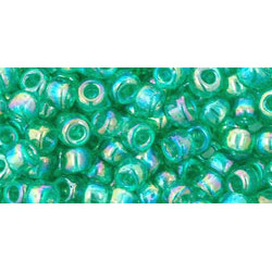 TOHO Round 6/0 Transparent-Rainbow Dk Peridot 250gr - TR-06-164B
