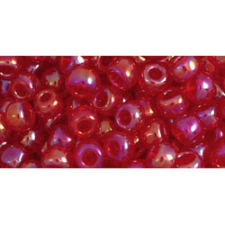 TOHO Round 6/0 Transparent-Rainbow Ruby 250gr - TR-06-165C