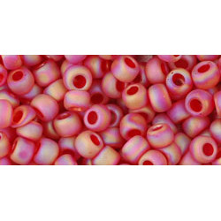 TOHO Round 6/0 Transparent-Rainbow-Frosted Ruby 250gr - TR-06-165CF
