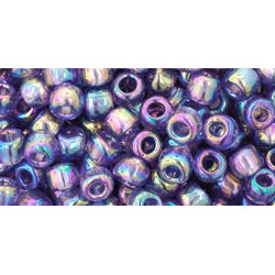 TOHO Round 6/0 Transparent-Rainbow Sugar Plum 250gr - TR-06-166D