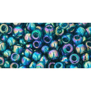 TOHO Round 6/0 Transparent-Rainbow Teal 250gr - TR-06-167BD