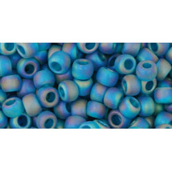 TOHO Round 6/0 Transparent-Rainbow-Frosted Teal 250gr - TR-06-167BDF
