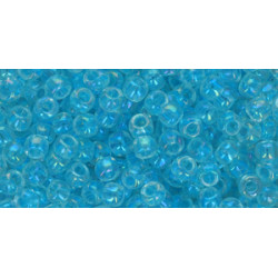 TOHO Round 6/0 Transparent-Rainbow Aqua Frost 250gr - TR-06-170D