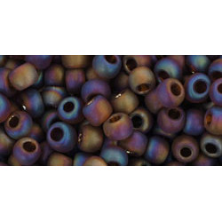 TOHO Round 6/0 Transparent-Rainbow-Frosted Smoky Topaz 250gr - TR-06-177F