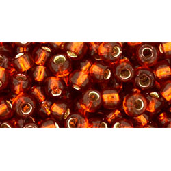 TOHO Round 6/0 Silver-Lined Burnt Orange 250gr - TR-06-2208