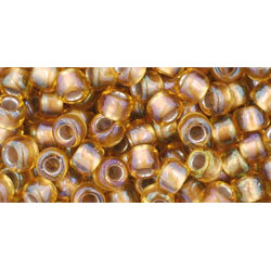 TOHO Round 6/0 Gold-Lined Topaz 250gr - TR-06-278