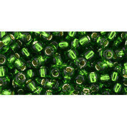 TOHO Round 6/0 Silver-Lined Grass Green 250gr - TR-06-27B