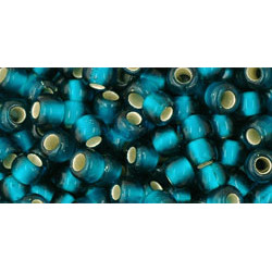 TOHO Round 6/0 Silver-Lined Frosted Teal 250gr - TR-06-27BDF