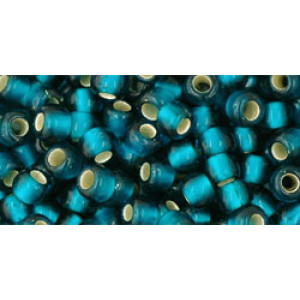 TOHO Round 6/0 Silver-Lined Frosted Teal 250gr - TR-06-27BDF