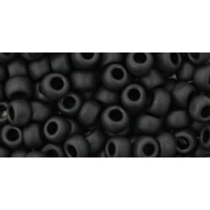 TOHO Round 6/0 Opaque-Frosted Jet 250gr - TR-06-49F