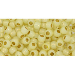 TOHO Round 6/0 PermaFinish Translucent Silver-Lined Jonquil 250gr - TR-06-PF2109
