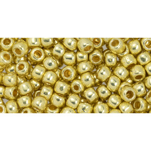 TOHO Round 6/0 PermaFinish Galvanized Yellow Gold 250gr - TR-06-PF559