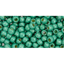 TOHO Round 6/0 PermaFinish Galvanized Matte Lt Teal 250gr - TR-06-PF561F