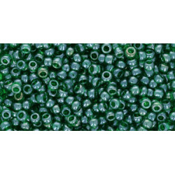 TOHO Round 8/0 Transparent Grass Green Luster 250gr - TR-08-108B