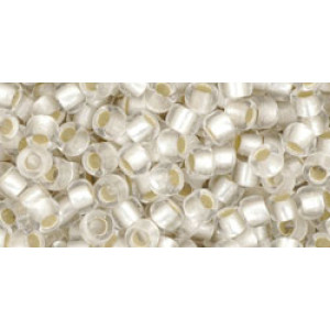 TOHO Round 8/0 Silver-Lined Frosted Crystal 250gr - TR-08-21F