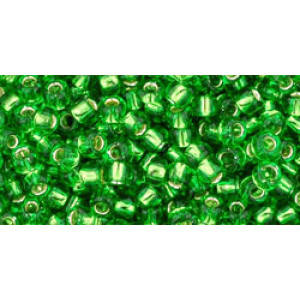 TOHO Round 8/0 Silver-Lined Peridot 250gr - TR-08-27
