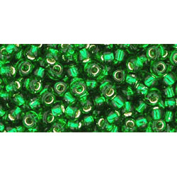 TOHO Round 8/0 Silver-Lined Grass Green 250gr - TR-08-27B