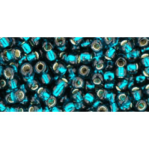 TOHO Round 8/0 Silver-Lined Teal 250gr - TR-08-27BD