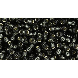 TOHO Round 8/0 Silver-Lined Dk Gray 250gr - TR-08-29C