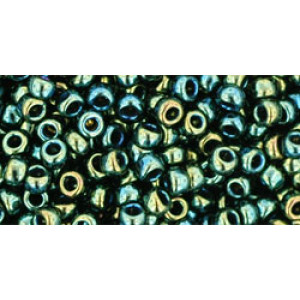 TOHO Round 8/0 Metallic Iris - Green/Brown 250gr - TR-08-84
