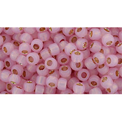 TOHO Round 8/0 PermaFinish - Silver-Lined Milky Baby Pink 250gr - TR-08-PF2105