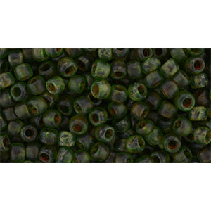 TOHO Round 8/0 HYBRID Transparent Frosted Peridot - Picasso 250gr - TR-08-Y318F