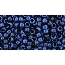 TOHO Round 8/0 HYBRID Metallic Suede - Blue 250gr - TR-08-Y613