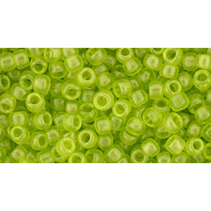 TOHO Round 8/0 HYBRID Sueded Gold Transparent Lime Green 250gr - TR-08-Y620