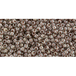 TOHO Round 11/0 Inside-Color Crystal/Antique Plum-Lined 250gr - TR-11-1071