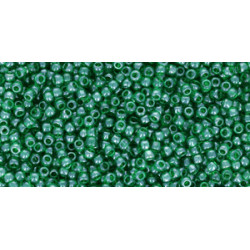 TOHO Round 11/0 Transparent Grass Green Luster 250gr - TR-11-108B