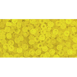 TOHO Round 11/0 Transparent-Frosted Lemon 250gr - TR-11-12F