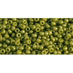 TOHO Round 11/0 Opaque-Frosted Pea Green Soup 250gr - TR-11-1624F