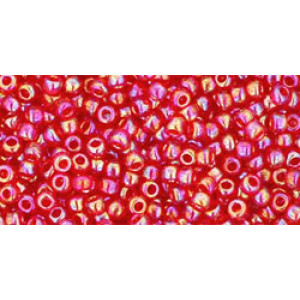 TOHO Round 11/0 Transparent-Rainbow Siam Ruby 250gr - TR-11-165B