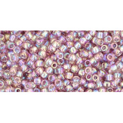 TOHO Round 11/0 Transparent-Rainbow Lt Amethyst 250gr - TR-11-166 TOHO Round 11/0 Transparent-Rainbow Lt Amethyst 250gr - TR-11-166