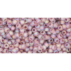 TOHO Round 11/0 Transparent-Rainbow-Frosted Lt Amethyst 250gr - TR-11-166F
