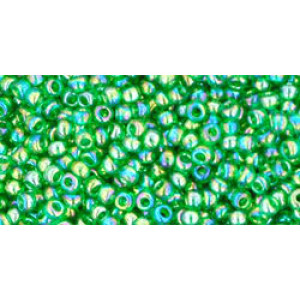 TOHO Round 11/0 Transparent-Rainbow Peridot 250gr - TR-11-167