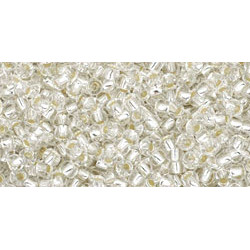 TOHO Round 11/0 Silver-Lined Crystal 250gr - TR-11-21