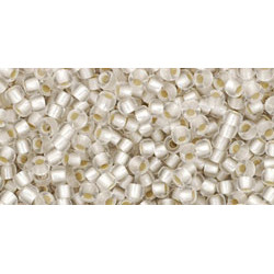 TOHO Round 11/0 Silver-Lined Frosted Crystal 250gr - TR-11-21F