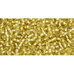 TOHO Round 11/0 Silver-Lined Lt Topaz 250gr - TR-11-22A