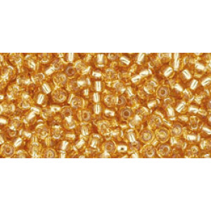TOHO Round 11/0 Silver-Lined Med Topaz 250gr - TR-11-22B
