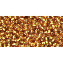 TOHO Round 11/0 Silver-Lined Topaz 250gr - TR-11-22C TOHO Round 11/0 Silver-Lined Topaz 250gr - TR-11-22C