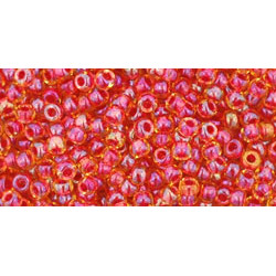 TOHO Round 11/0 Inside-Color Rainbow Lt Topaz/Mauve-Lined 250gr - TR-11-241