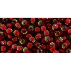 TOHO Round 11/0 Silver-Lined Frosted Ruby 250gr - TR-11-25CF